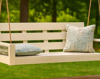 Planos para construir un gran columpio de porche (hágalo usted mismo) / Sofá cama moderno para exteriores / Muebles de estilo rústico (PDF)