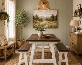 Plano de banco con estructura de 4x4 / PDF para construir un asiento rústico de exterior (hágalo usted mismo)