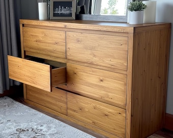 Minimalist Modern Dresser Plans | DIY Wooden Bedroom Dresser PDF
