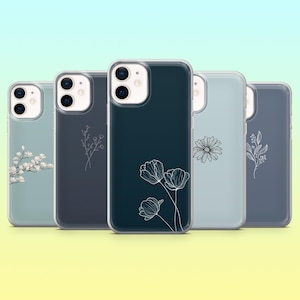 Custodia per telefono Azure, custodia Glacous minimalista per iPhone 16E, 15, 14, 13, 12, Samsung S25, S24Fe S23Ultra A56 A15 Pixel 9A 9Pro XL 8A 8Pro 7A 6A