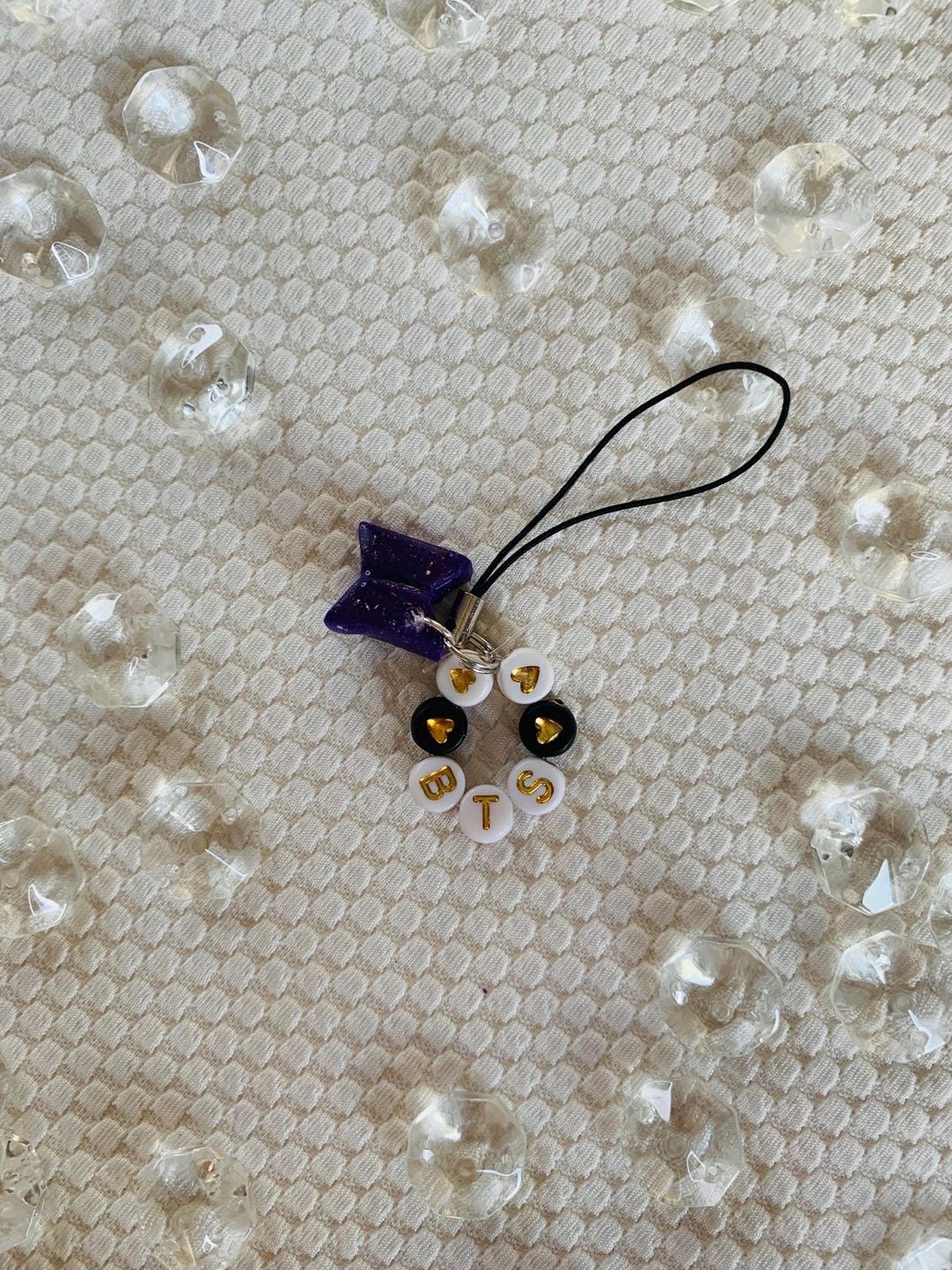 BTS Phone Charm With Cute Logo - K-pop , Merch, Bangtan - Etsy
