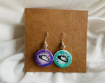 Cloud Polymer Clay Earrings: BTS Jin Run Seokjin EP Tour