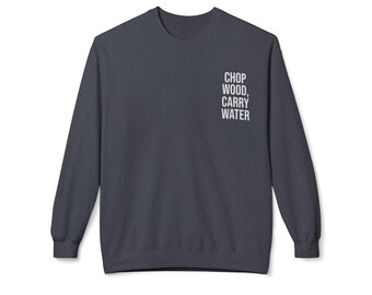 Zen Quote Minimalist Sweatshirt, Spiritual Gift, Cozy Pullover, Mindfulness Clothing, Nature Inspired, Slow Living Apparel