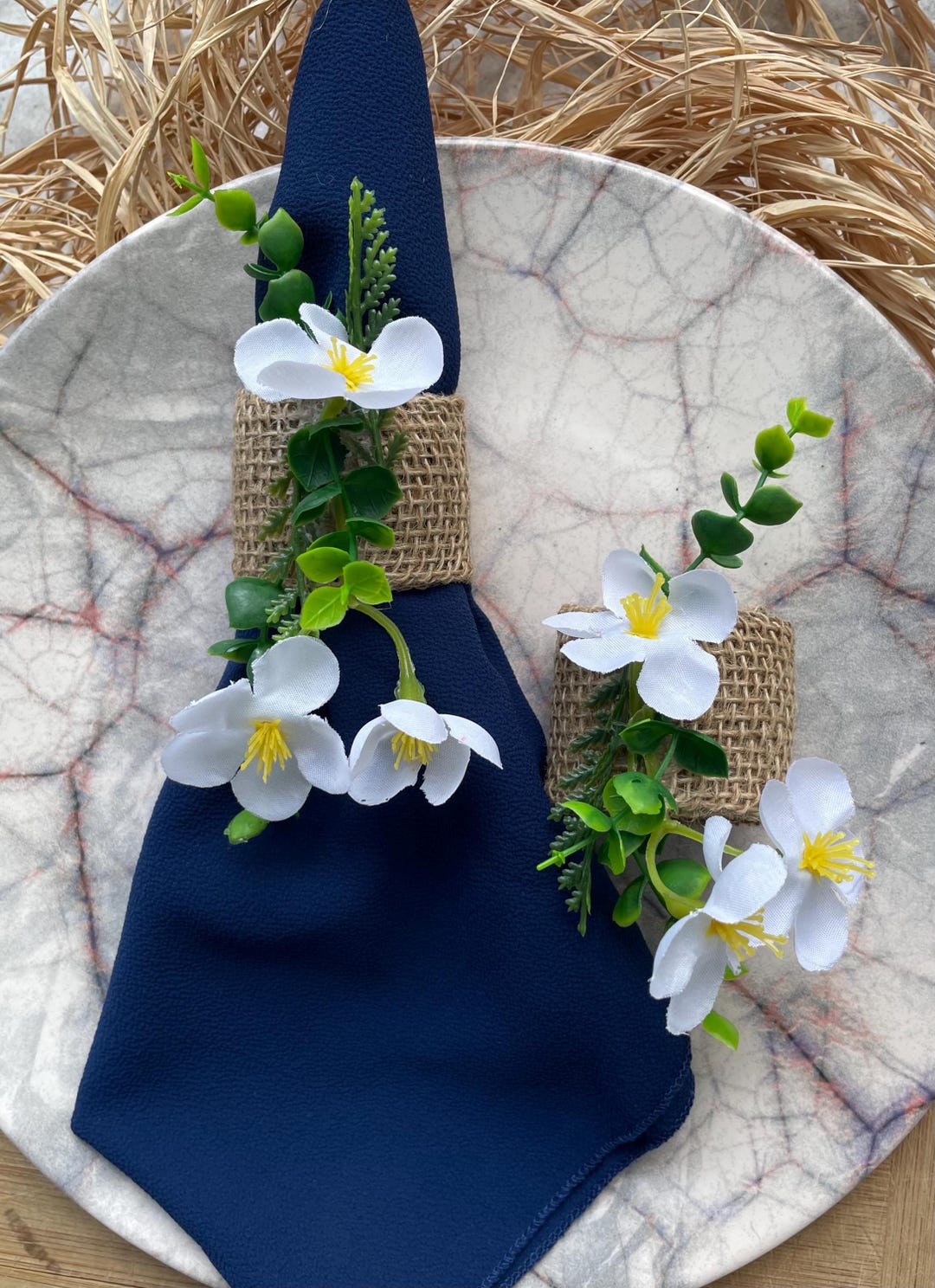 Pinpoint Napkin Rings Handmade Napkin Rings. Set of 6 - Etsy