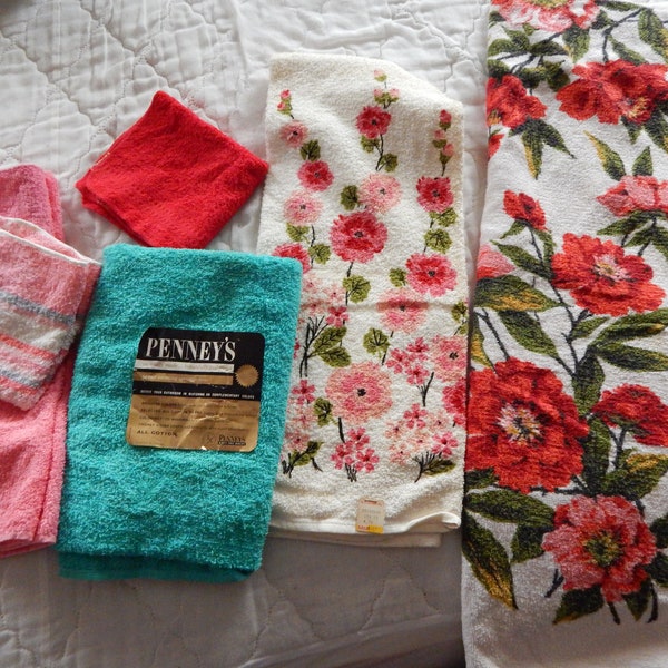 Floral Bath Towel Etsy