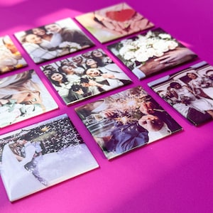 Magneti con foto personalizzati - Regalo personalizzato, set da 9 - 2 opzioni di dimensioni