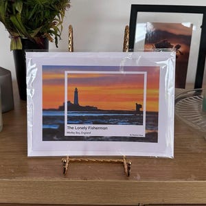 Carte de voeux Whitley Bay, carte d'anniversaire authentique exceptionnelle pour un ami, carte vierge printemps été hiver automne - Lot de plusieurs disponibles