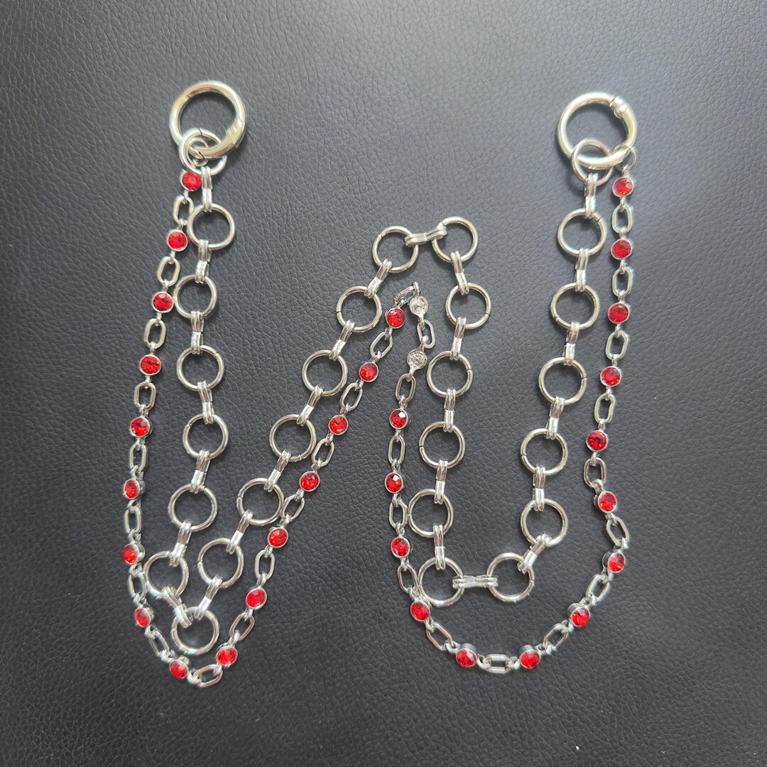 Ruby Metal Wallet Chain ,jeans Chain,gothic Pants Chain,biker Wallet ...