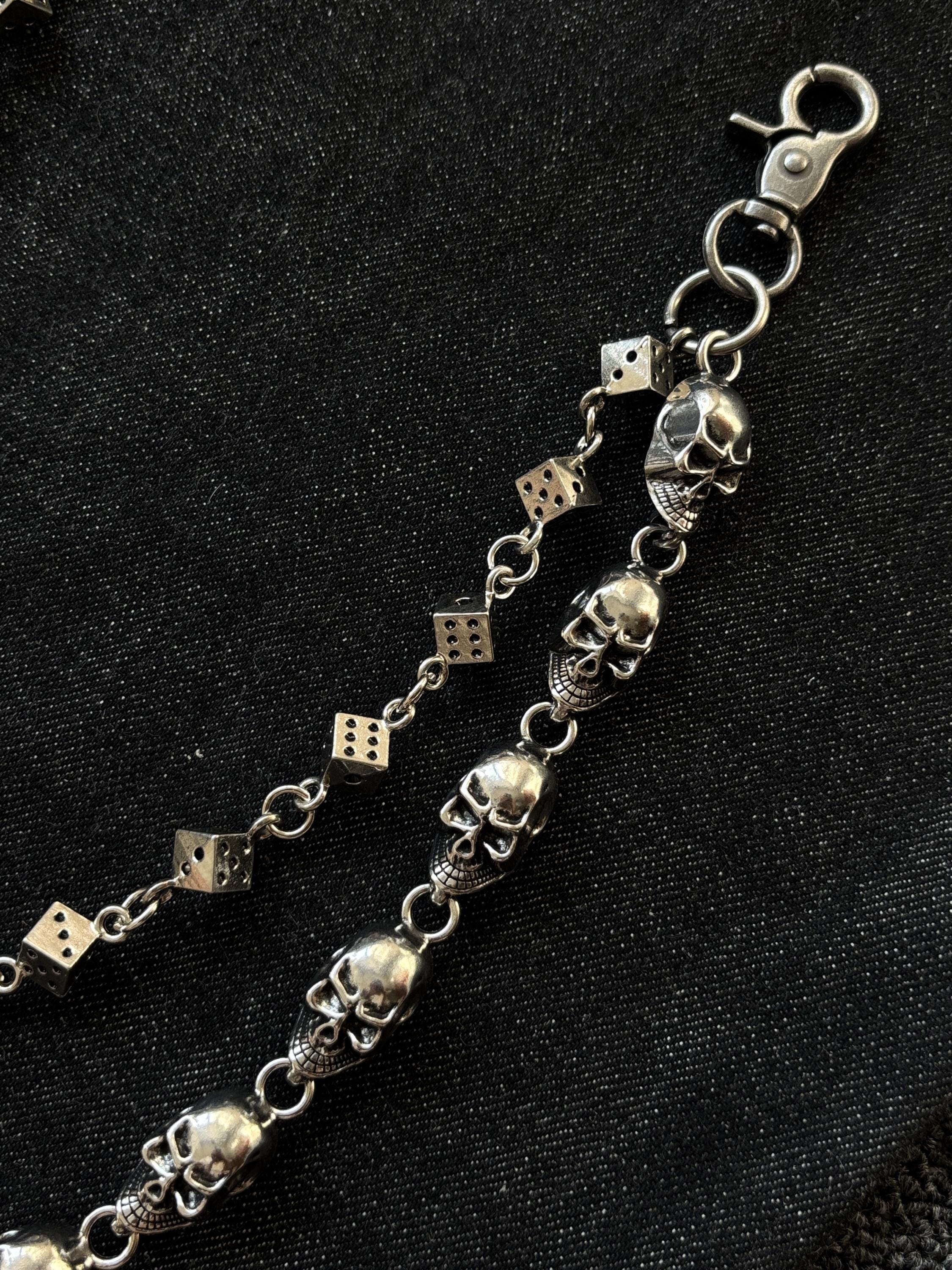 Double Layered Skeleton Dice Wallet Chain ,jeans Chain,gothic Pants ...