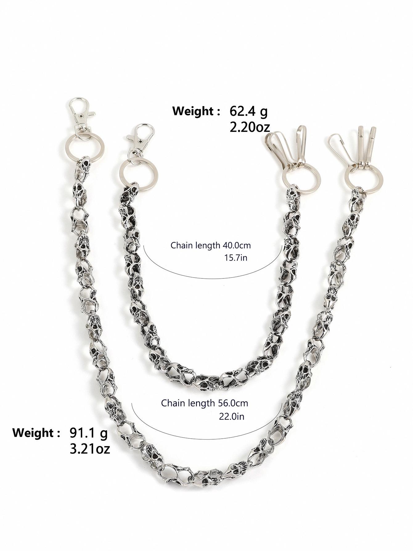 Metal Skull Pants Waistchain, Jeans Chain, Bicycle Wallet Chain ...