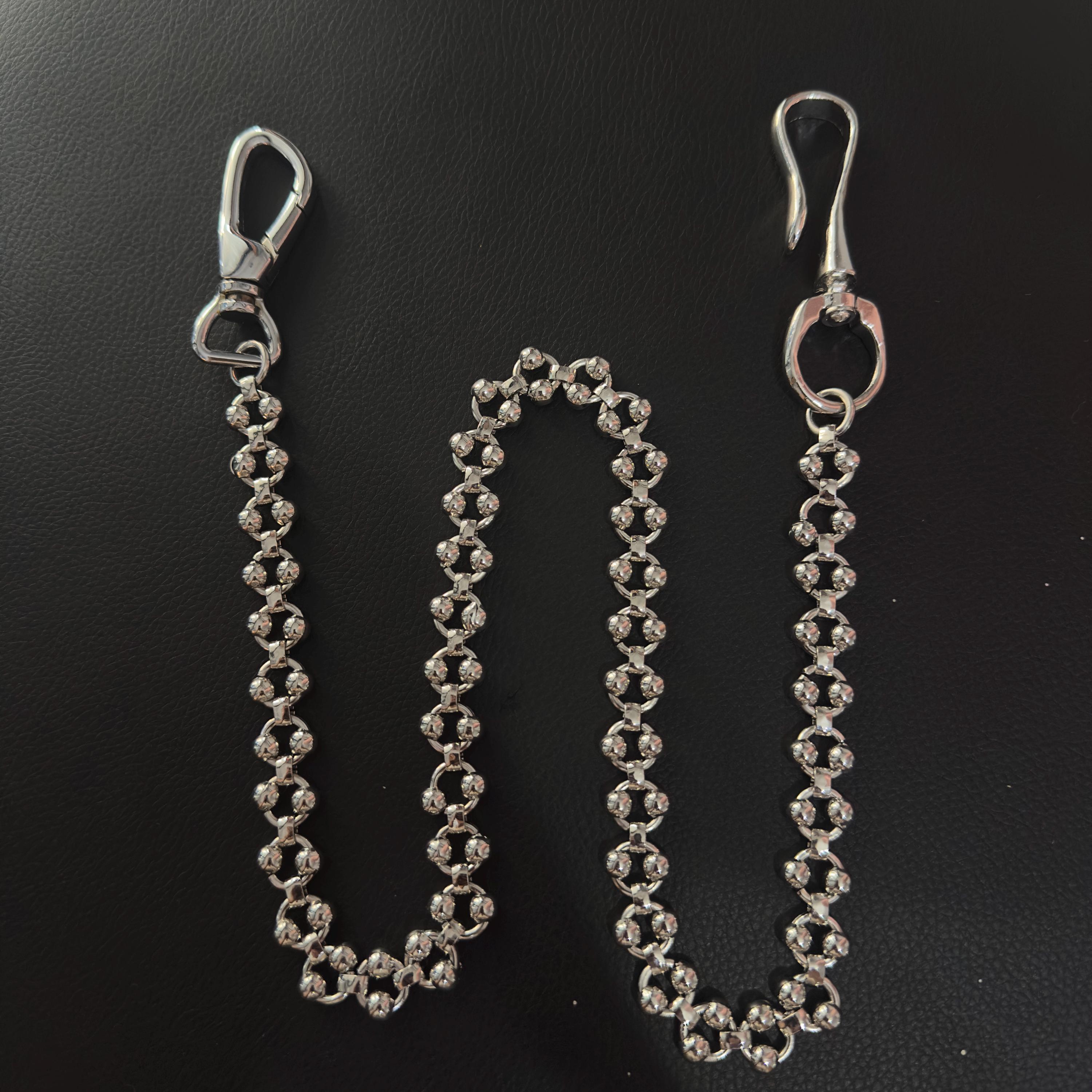 Double Bead Circle Wallet Chain ,jeans Chain,gothic Pants Chain,biker ...