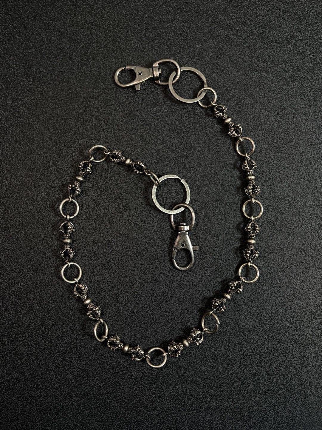Black-gray Vajra Wallet Chain ,jeans Chain,gothic Pants Chain,biker ...