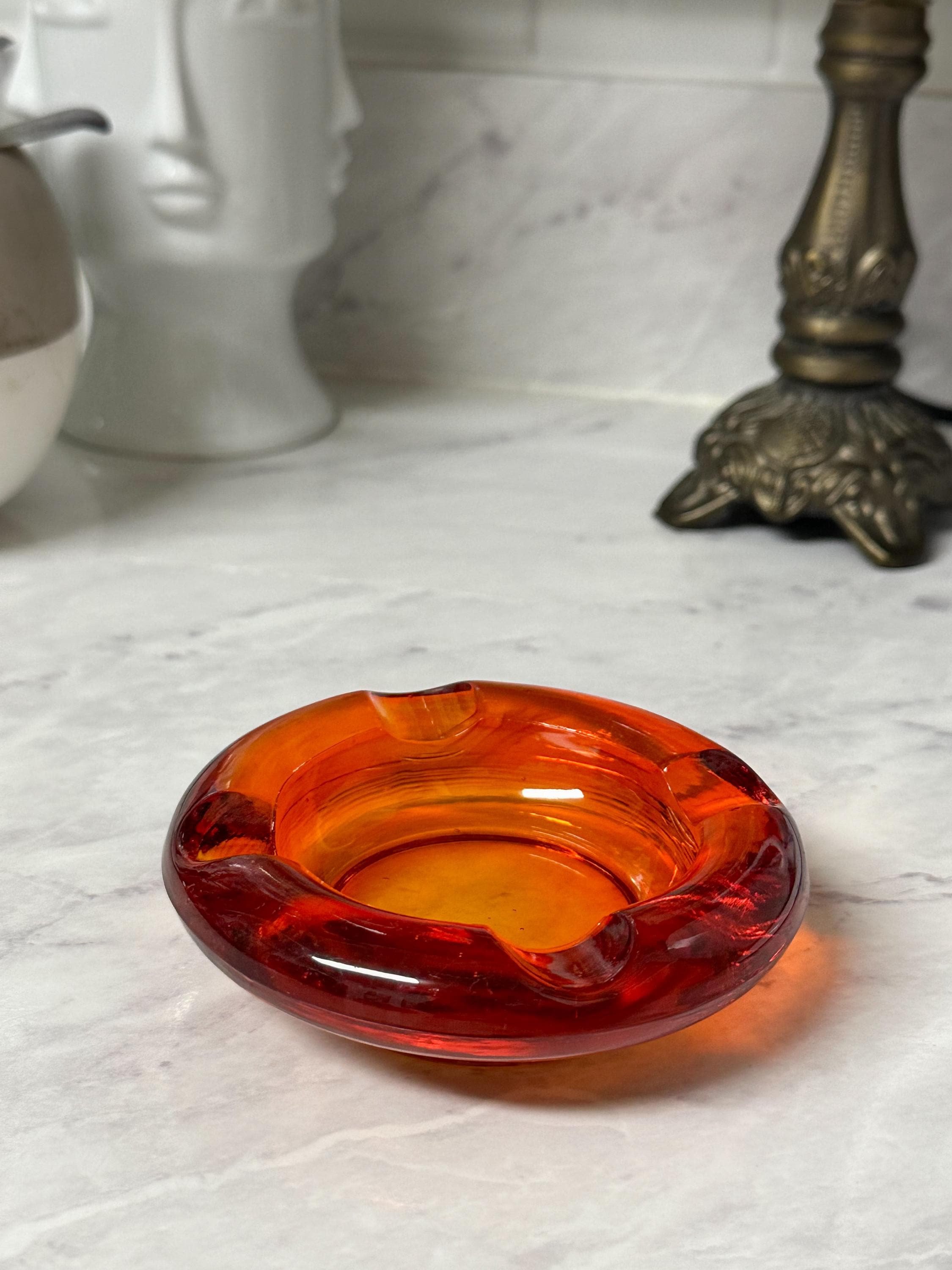 VIKING GLASS ASHTRAYバイキング 灰皿70's 喫煙具・ライター