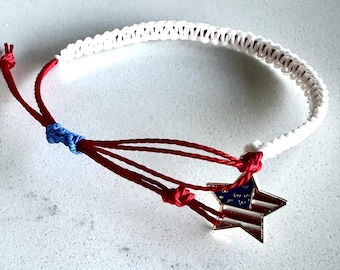 Liberty Loop: American Flag Charm Bracelet