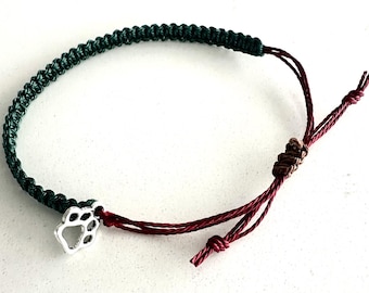 Everyday Charm: Knotted Adjustable Bracelet With Charm