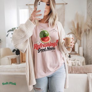 Sweet Watermelon T-Shirt, Unisex Comfort Colors Tee, Cute Fruit Graphic Shirt, Summer Kawaii Aesthetic, Cottagecore Watermelon Top
