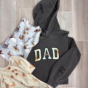 Hoodie Keepsake Embroidered Comfort Colors Sweatshirt, Custom Memory Hooded Sweatshirt – Made from Baby's Clothes