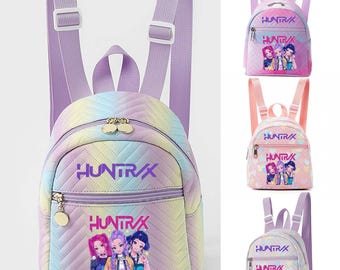 Zaino Kpop Demon Hunters, mini zaino Huntrix, grazioso zaino scolastico Kpop, zaino in stile anime, regalo per fan del Kpop, zaino per bambine