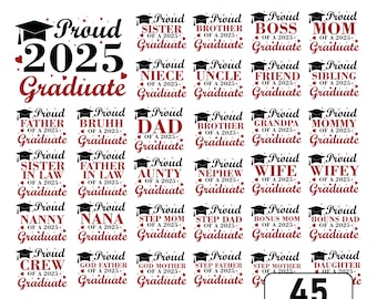 2025 Graduation SVG Bundle: Family Designs (Digital Download)
