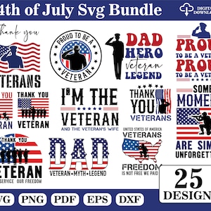 4 juillet Svg Bundle, jour de l'indépendance SVG, 25 modèles, svg de l'Amérique, drapeau des Etats-Unis svg, fichiers coupés Cricut, svg de l'Amérique, drapeau des Etats-Unis svg