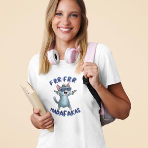 Camiseta de gato Frr-Frr Madafakas / Meme divertido de gato con armas / Caos gatuno, regalo para amantes de los gatos, camiseta de animales, regalo de cumpleaños, amante de las mascotas
