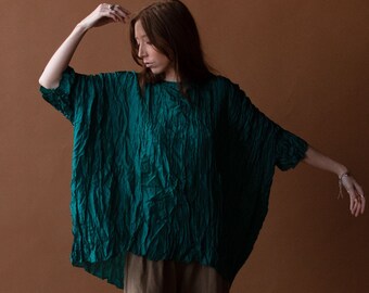 Crinkle Silk Tunic | Holly Lueders