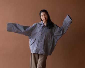 Engineer Stripe Jacket | Plantation Issey Miyake - Etsy