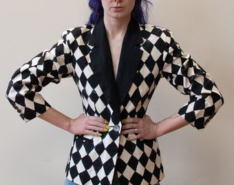 1990s Checkered Blazer | Isaac Mizrahi