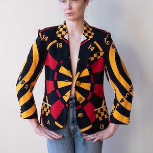 Blazer con tablero de dardos de los años 90 / Moschino Cheap & Chic