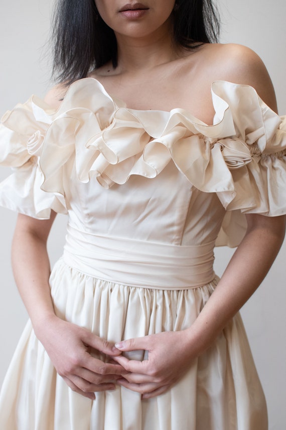 1980s Rosette Dress - image 8