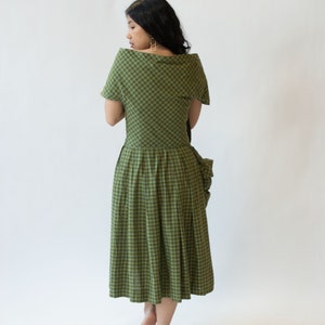 1950s Plaid Dress image 2