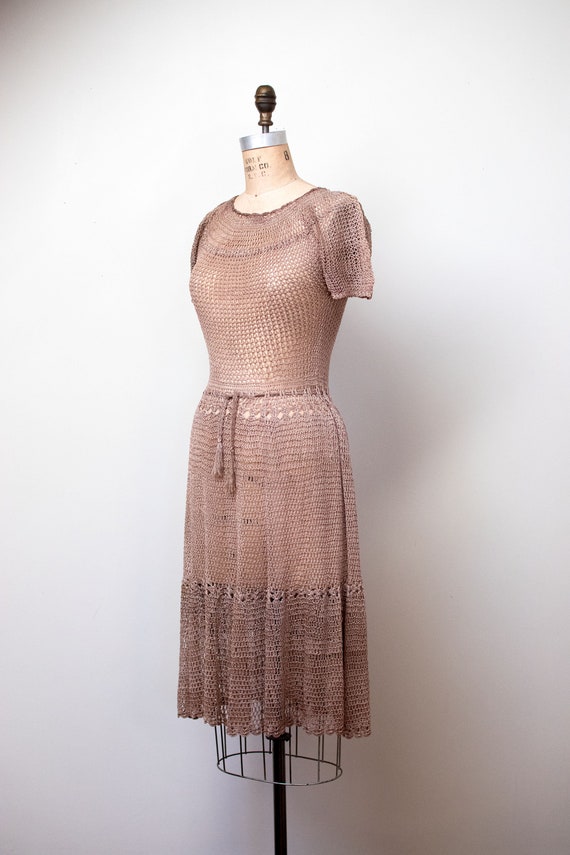 1930s Crochet Dress - image 4