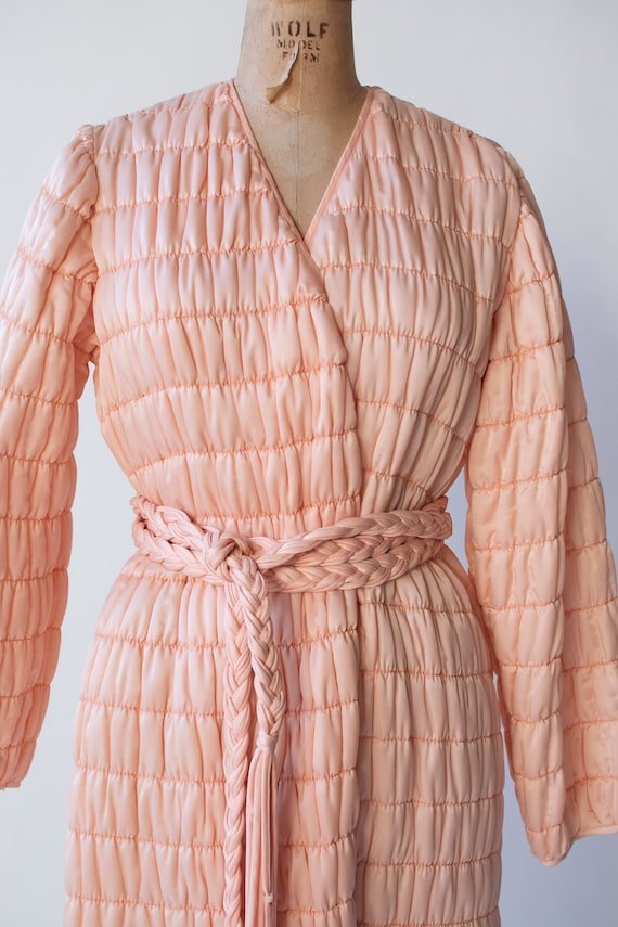 1980s Quilted Robe | Mary Mcfadden - image 1