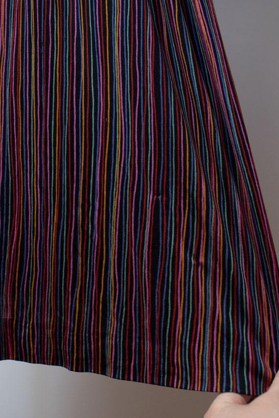 Vintage 1970s Rainbow Striped Silk Jersey Set | 7… - image 10