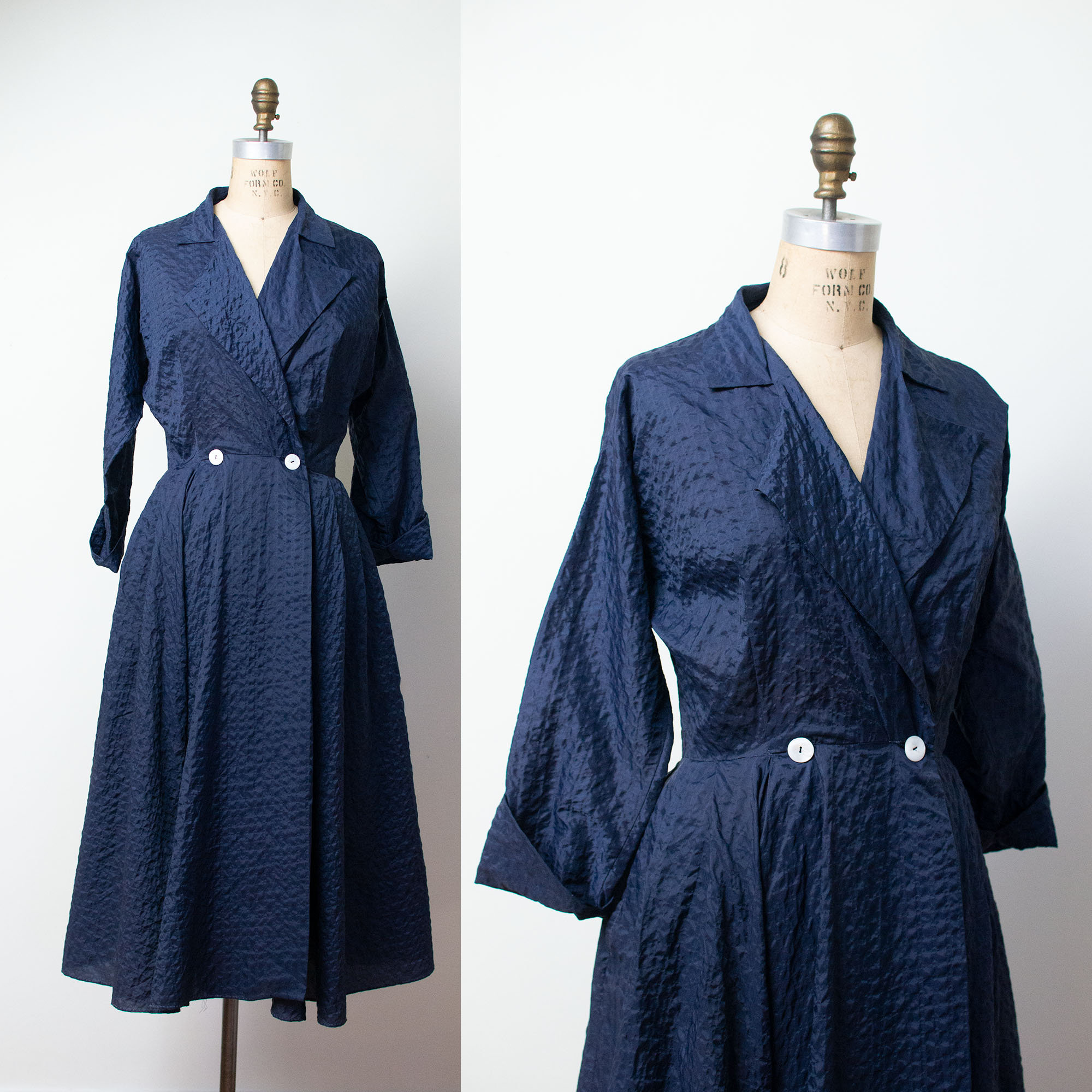 Dress / 50s Nylon Plisse Dress - Etsy