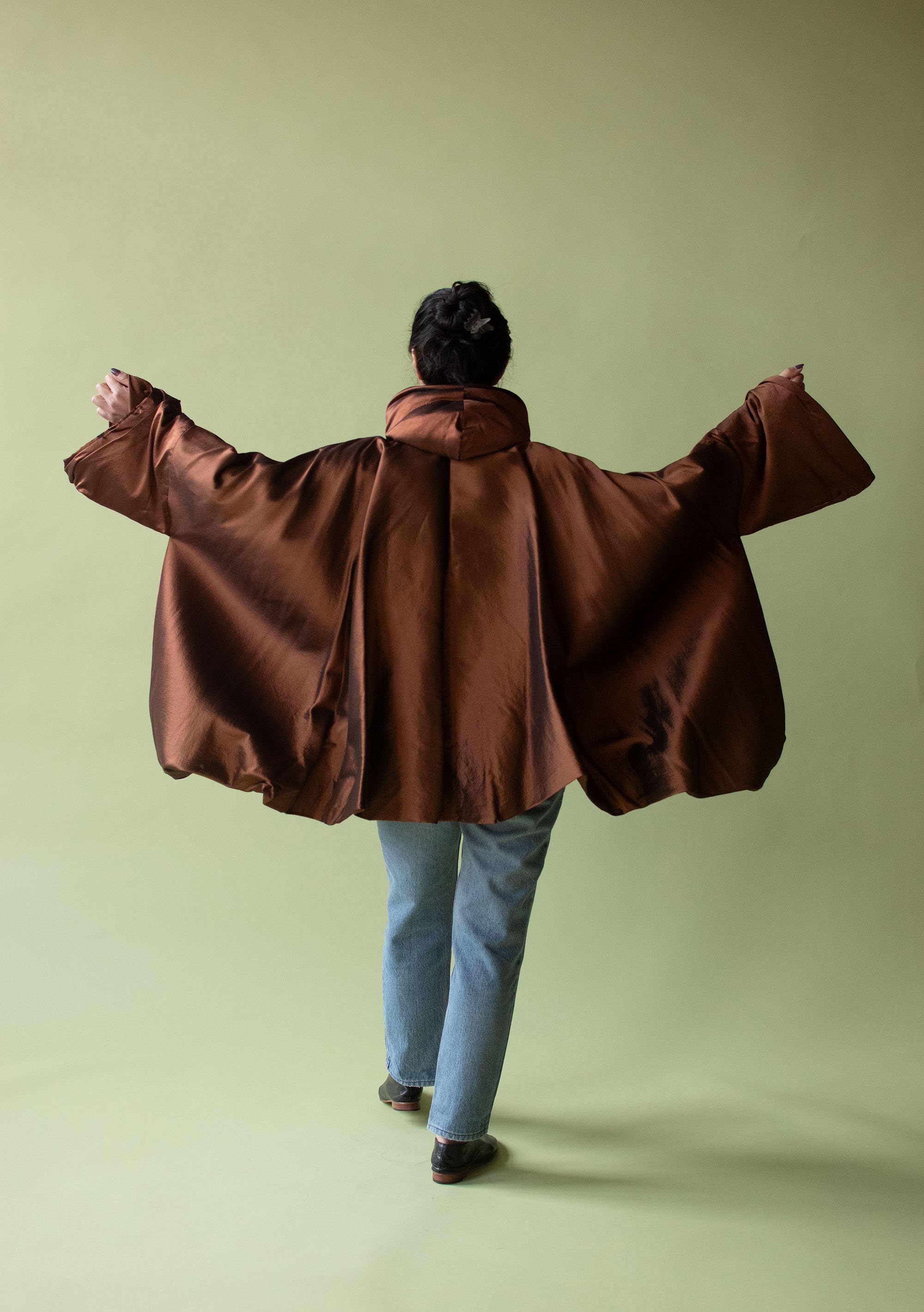 90's ROMEO GILIジャケット　ポンチョ　マント　ビンテージ シルク 90's ROMEO GILIジャケット ポンチョ マント ビンテージ シルク