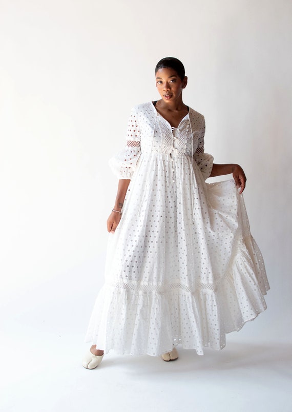 1970s Eyelet Dress | Beverly Page - image 6