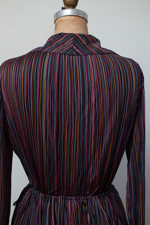Vintage 1970s Rainbow Striped Silk Jersey Set | 7… - image 6