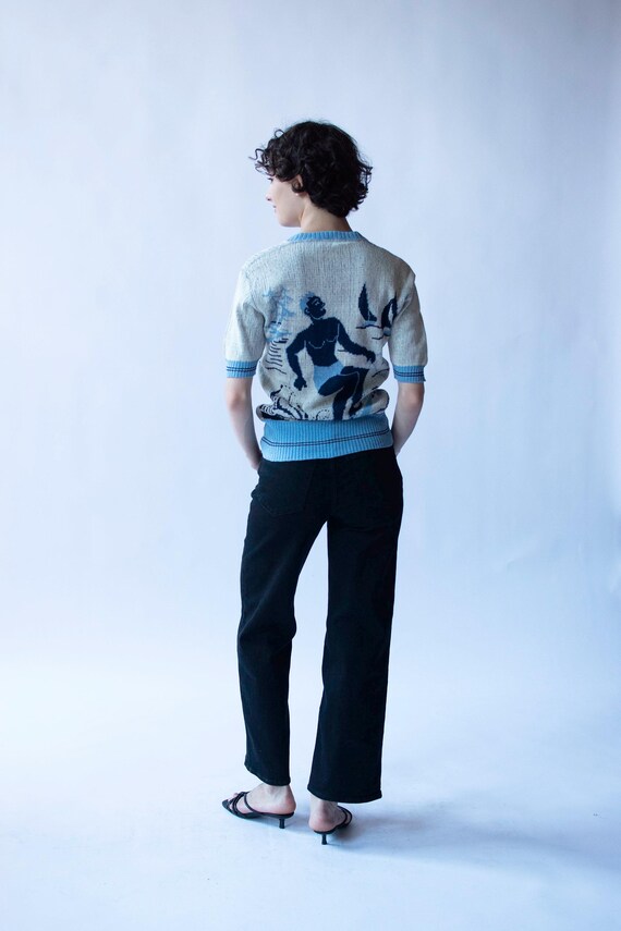 1940s Surfer Novelty Knit Top - image 6