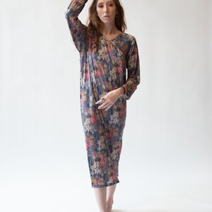 1970s Floral Silk Jersey Dress Missoni image 2