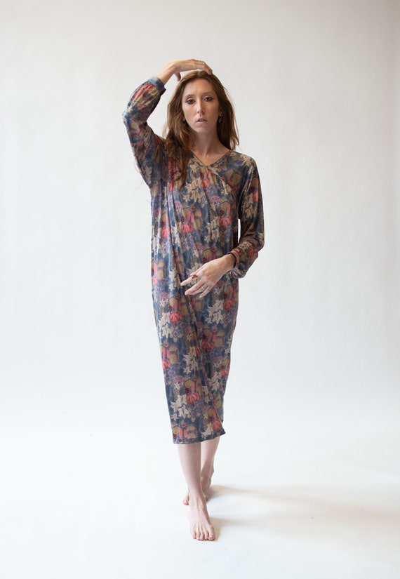 1970s Floral Silk Jersey Dress | Missoni - image 2