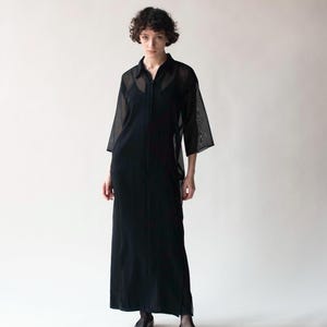 1990s Black Silk Dress | Yohji Yamamoto