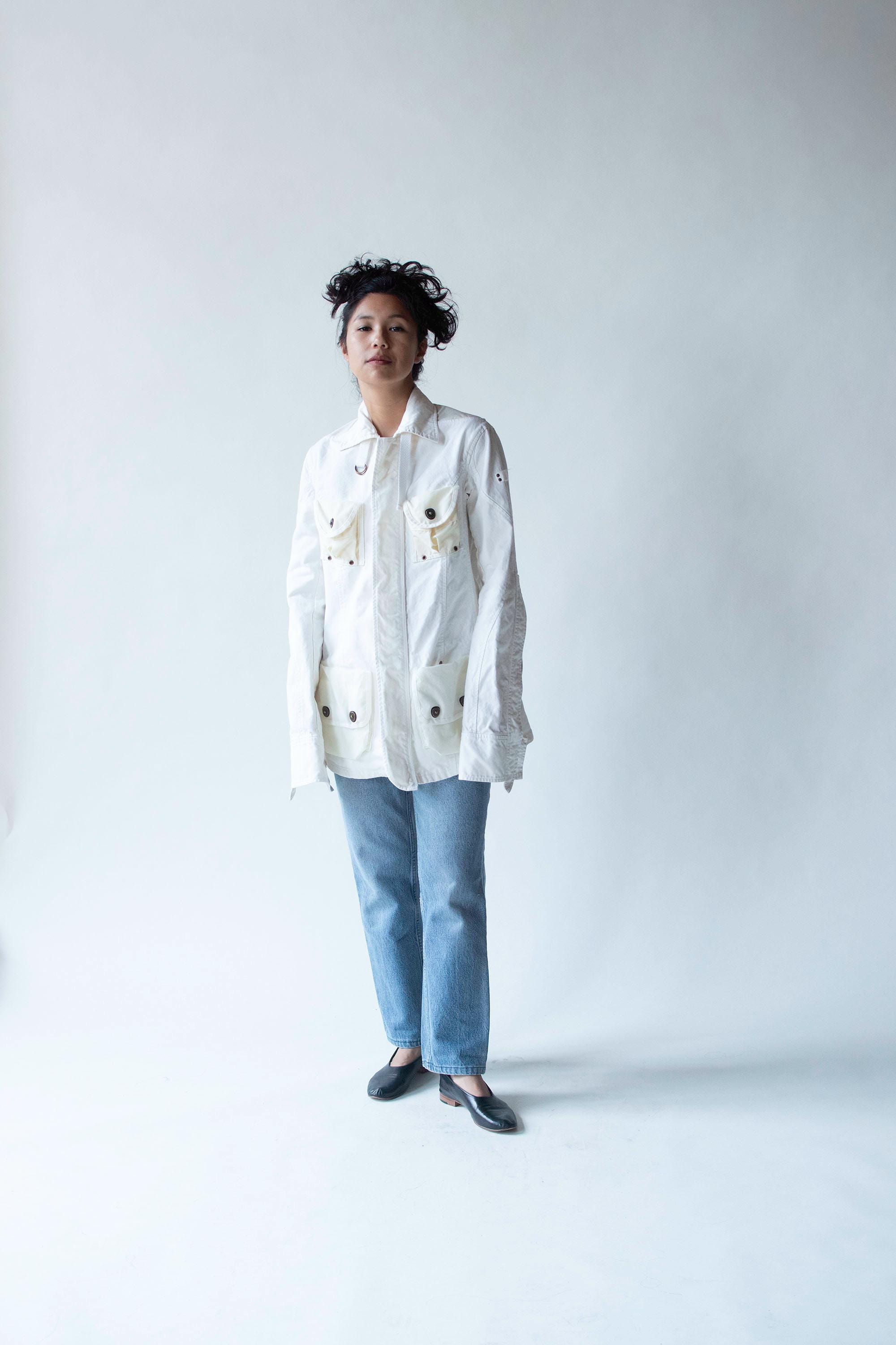 White Jacket | L.G.B Le Grande Bleu - Etsy
