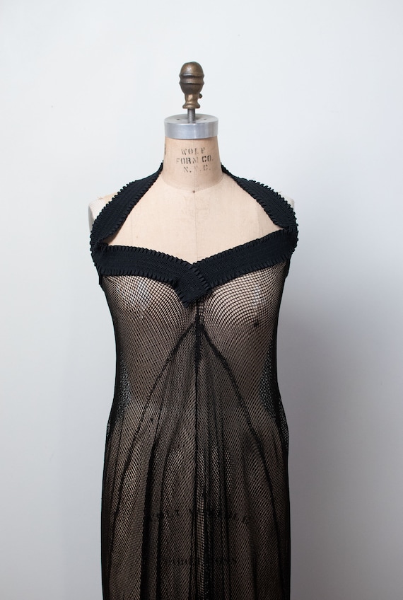 1930s Fishnet Dress - image 1