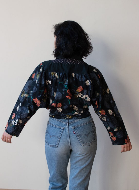 Dark Floral Print Blouse | Koos van den Akker - image 4