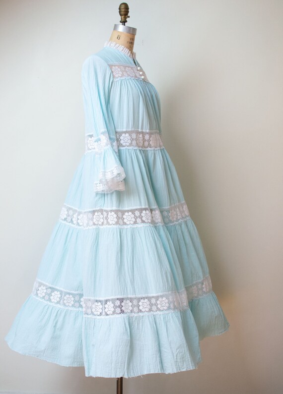 1970s Pale Blue Dress | David Brown