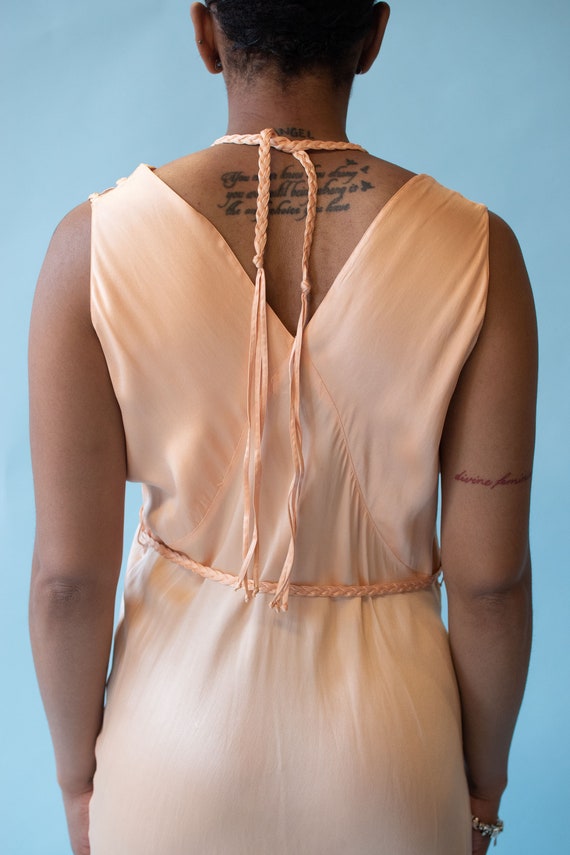 1930s Peach Bias Cut Nightgown | Barbizon - image 2