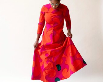 Keidas (oasis) Print Dress | Marimekko 1966 - Etsy