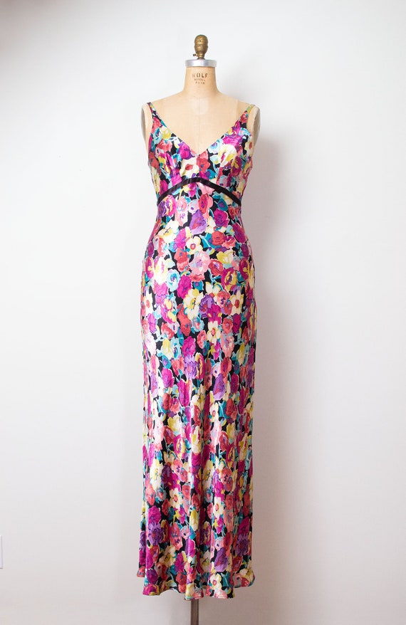 Vintage 1990s Bias Cut Dress | Betsey Johnson