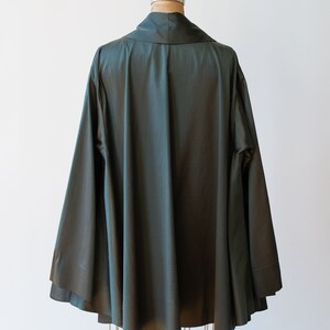 Slate Silk Coat Romeo Gigli SS 1990 image 9